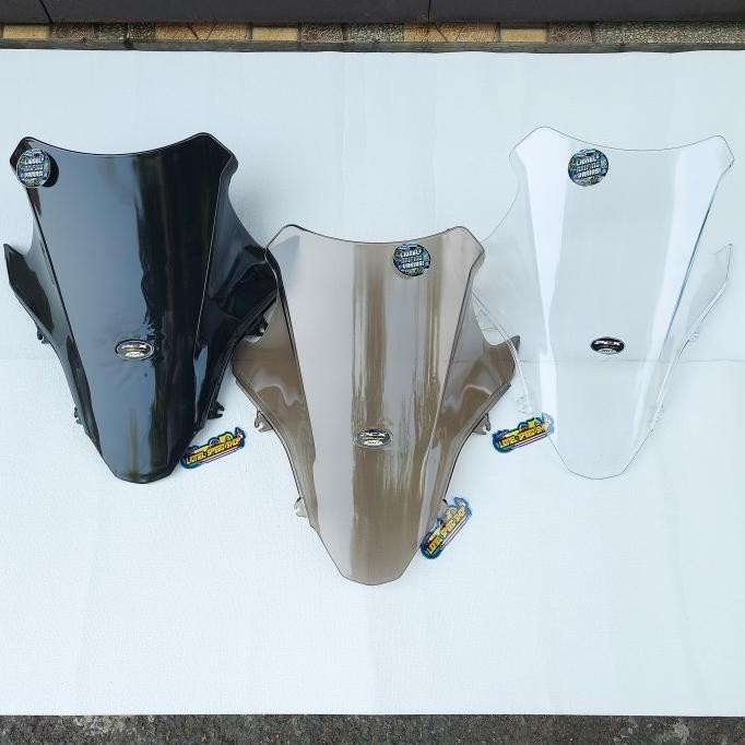 Visor Windshield Pcx 160 Kualitas No 1 Tebal Hitam Riben Bening