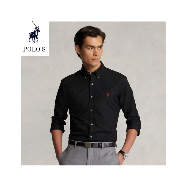 Polo'S Ralph Lauren Kemeja Panjang Polos Pria