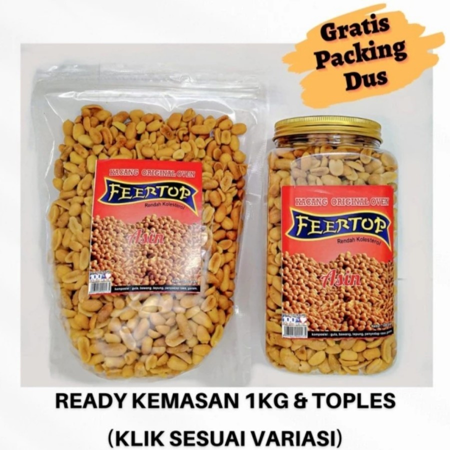 

Kacang Rasa Bawang Matang Kacang Tanah Goreng Kacang Oven 1kg - Kemasan Plastik