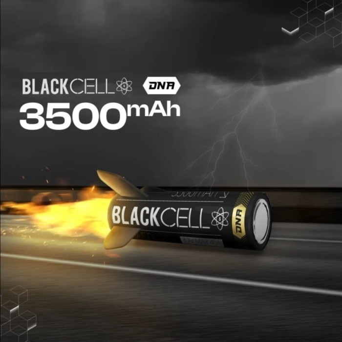 Battery Blacell Dna Yellow 18650 3500Mah 40A Baterai