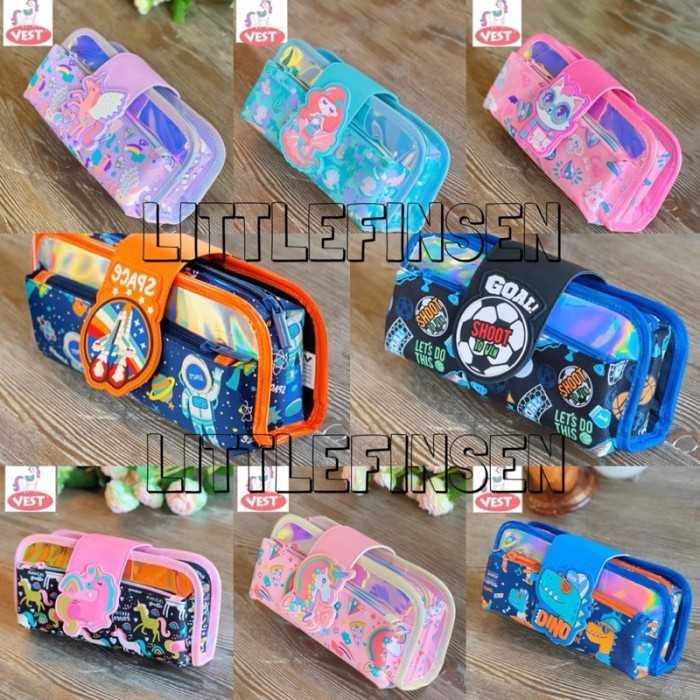 KOTAK PENSIL ANAK PENCIL CASE ANAK PENSIL CASE LIPAT TEMPAT PENSIL