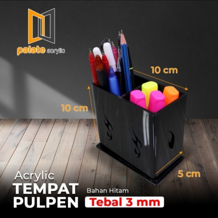 

AKRILIK TEMPAT PULPEN ACRYLIC STATIONERY BOX PEN STAND HOLDER