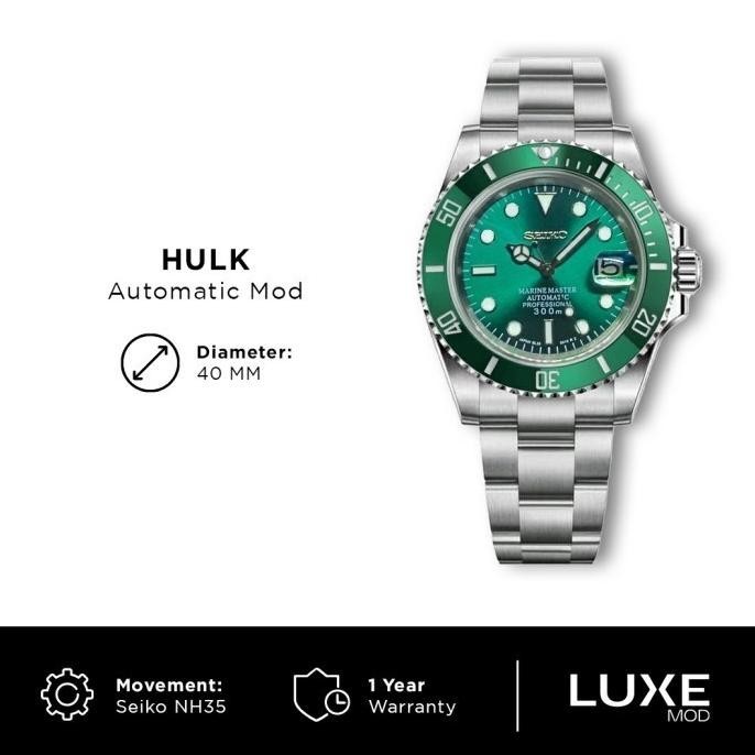 [Baru] Seiko Submariner Hulk Mod Nh35