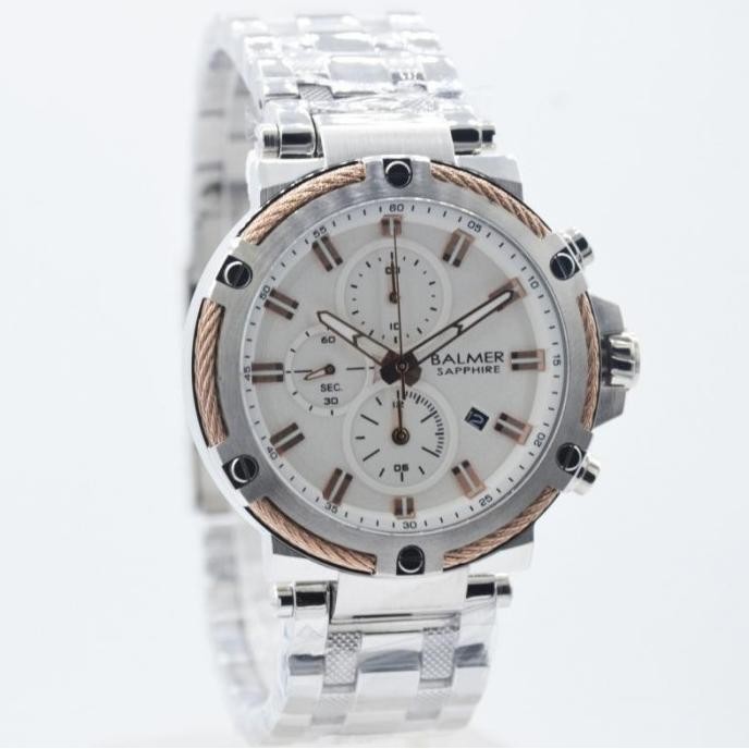 [Promo] Jam Tangan Pria Balmer 8153 Rantai Silver Original