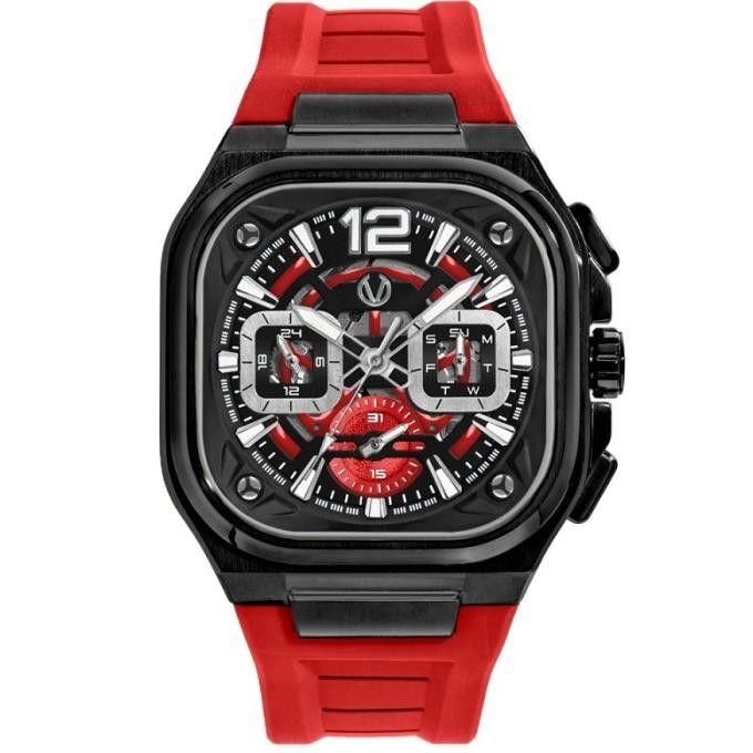[Garansi] Jam Tangan Christ Verra Cv 109068G-36 Blk/Red Original Garansi Resmi