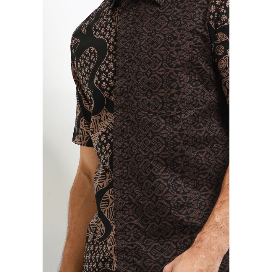 [Best Quality] Arjuna Weda Hem Batik Tambal 2 - Hitam