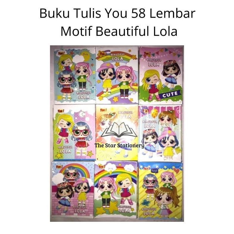 

Berkualitas Buku Tulis You 58 Lembar ( 1 Pack Isi 10 Pcs) Gratis Ongkir