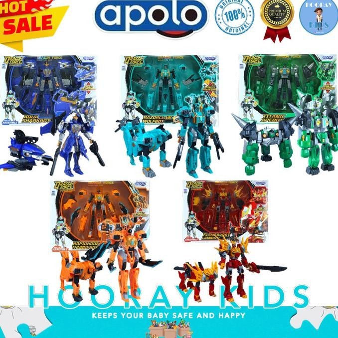 Mainan Robot Transformers Ultraman Dragon Force Original Edukasi Anak