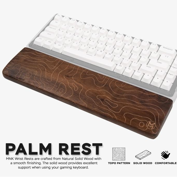 Mynk Wooden Palm Rest / Wrist Rest Kayu / Wrist Pad Keyboard