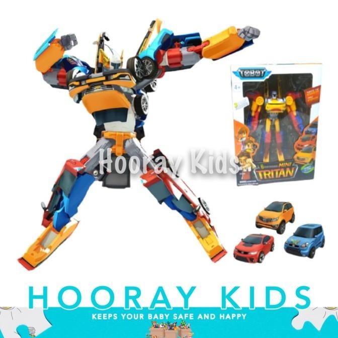 Mainan Robot Transformers Tobot Tritan Titan Giga 7 X Y R W Set Besar