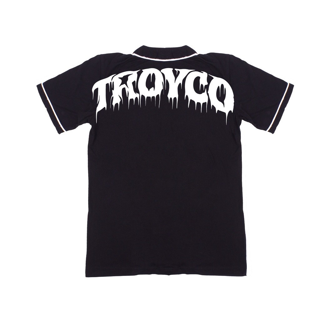 Troy Company Tshirt Kaos Jersey Baseball Oversize Hitam BT 2227