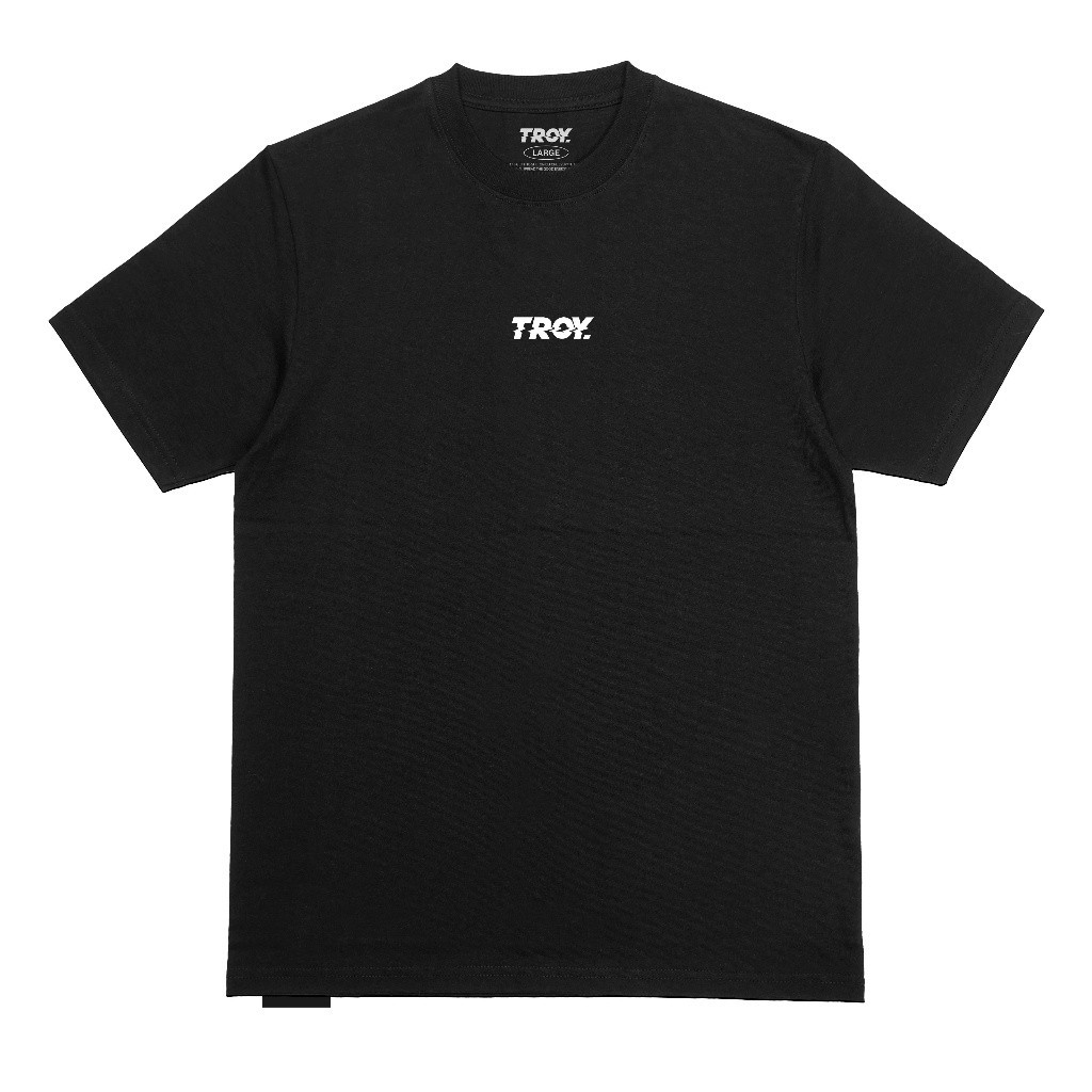Troy Company Tshirt Black No More Tears - Kaos Pria Lengan Pendek Hitam MTD 2312