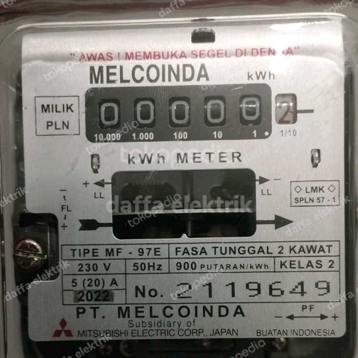 Kwh Meter Melcoinda 5/20A