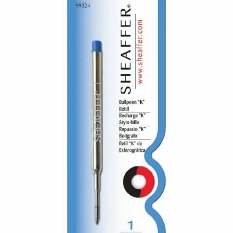 

NEW!! SHEAFFER BALLPOINT REFILL "K" STYLE - BLUE MEDIUM - BLISTER CARD