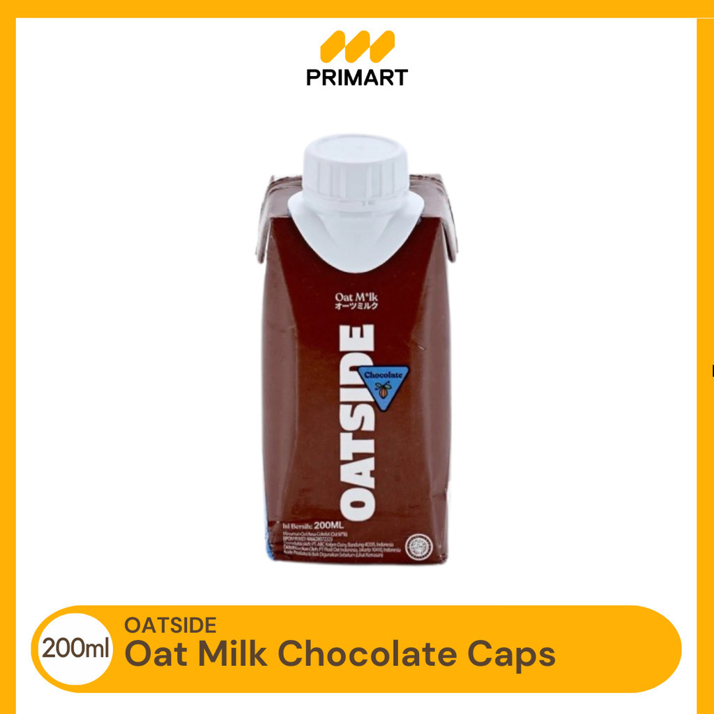 

Oatside Mini Straw Milk Chocolate Susu Oat Caps Kemasan Tutup Botol 200ml