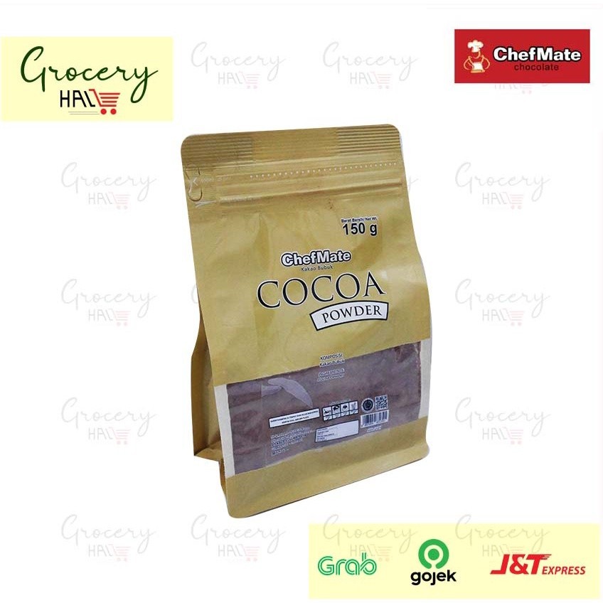 

CHEFMATE REDDISH BROWN COCOA POWDER 150 GRAM - COCOA COKLAT