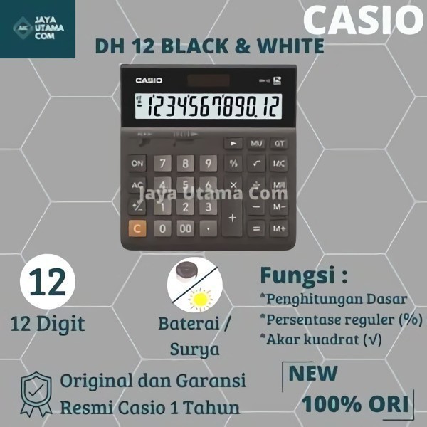 

KALKULATOR CASIO DH-12 BLACK