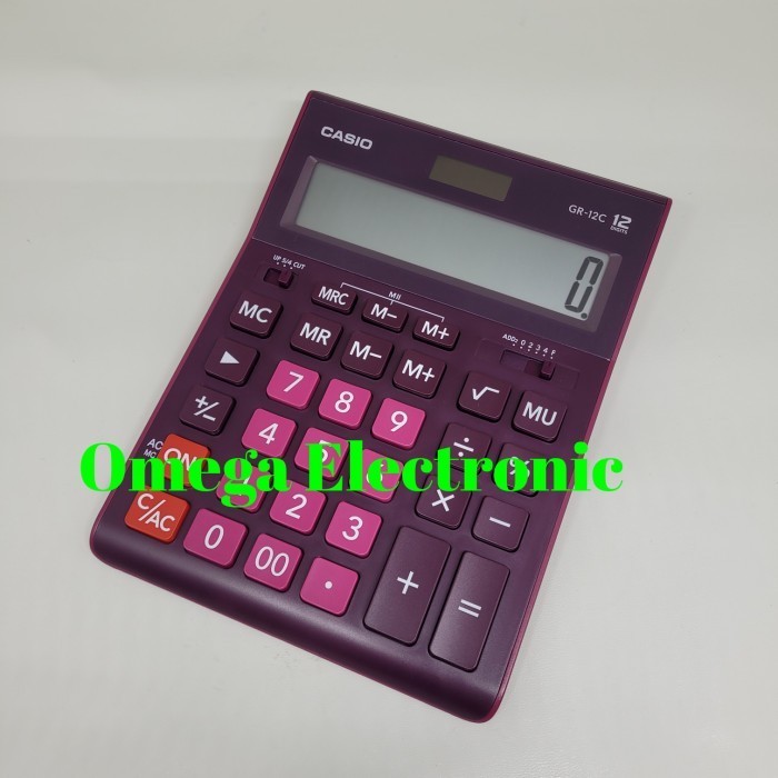 

CASIO GR-12C - CALCULATOR DESKTOP STYLISH WARNA WARNI 12 DIGITS GR 12C