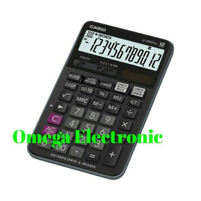 

CASIO CALCULATOR JJ-120D PLUS - KALKULATOR DESKTOP CHECK CORRECT