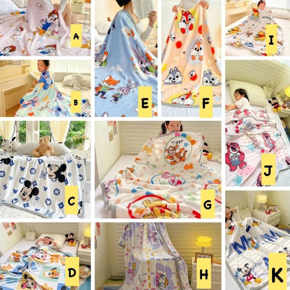 [DISKON] Selimut Anak Disney- Selimut Lembut- Blanket Disney
