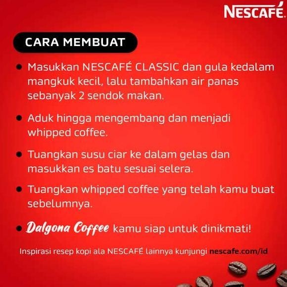 

AS25 NESCAFE Classic Kopi Instan Kopi Hitam 200g Jar Terlaris