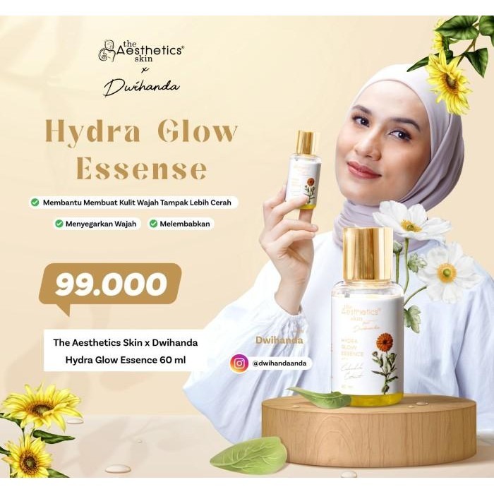 BISA COD - THE AESTHETICS SKIN X DWIHANDA HYDRA GLOW ESSENCE 60 ML