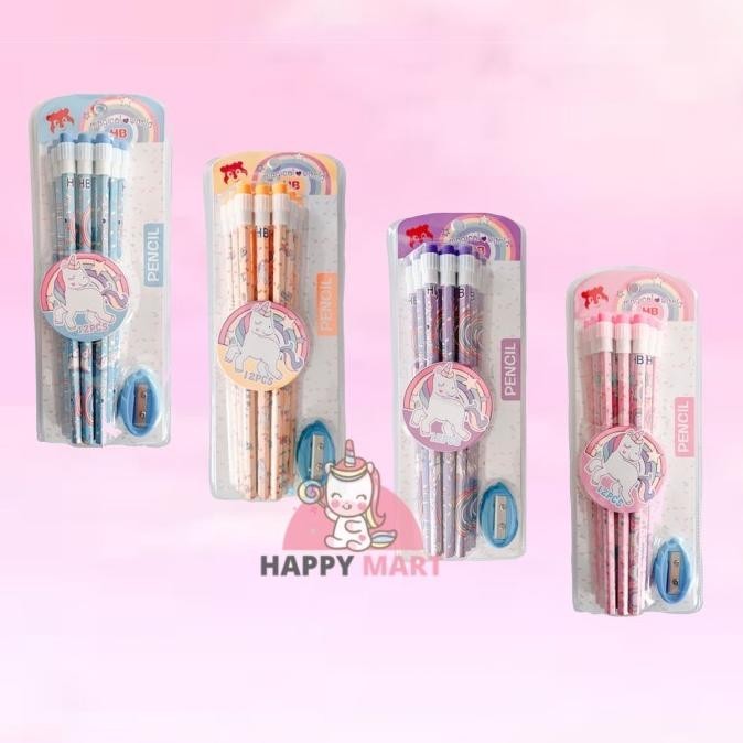 

Pensil unicorn isi 12 pcs set