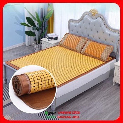 Alas Tempat Tidur Klasik Bambu 210Cm X 80Cm Tikar Bambu Pendingin