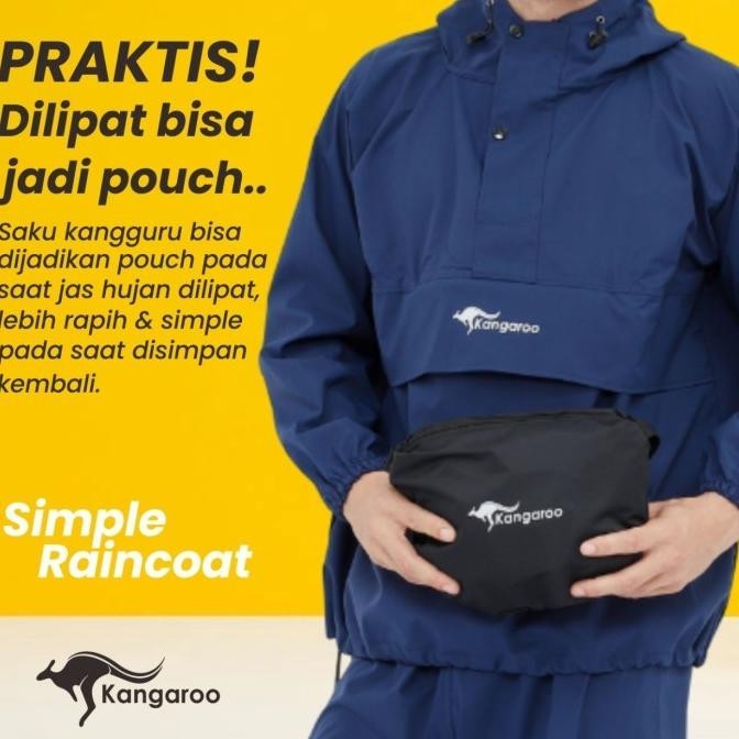 Jas Hujan Kangaroo Raincoat Jas Hujan Pria/Wanita