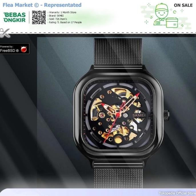 Skmei Jam Tangan Mechanical Pria Automatic Movement - 9184