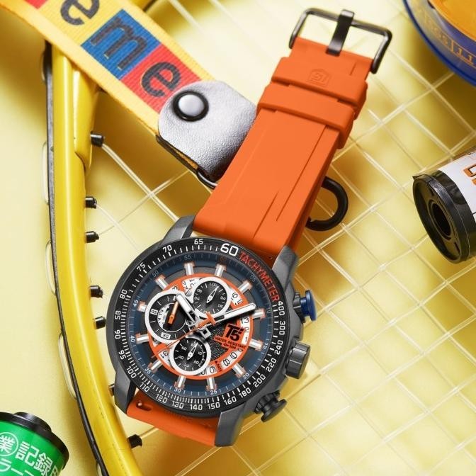 Jam Tangan Pria Original T5 H 3921G Orange Black