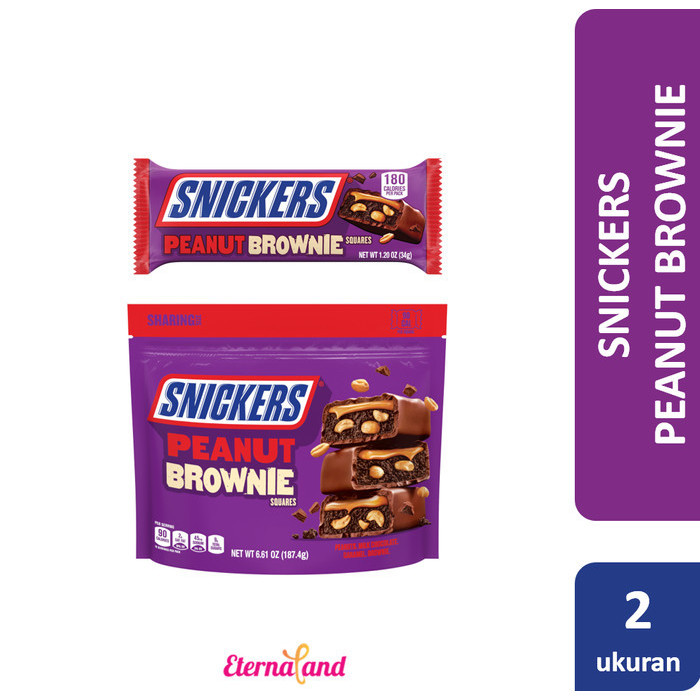 

Ready Snickers Chocolate Peanut Brownie - cokelat impor USA