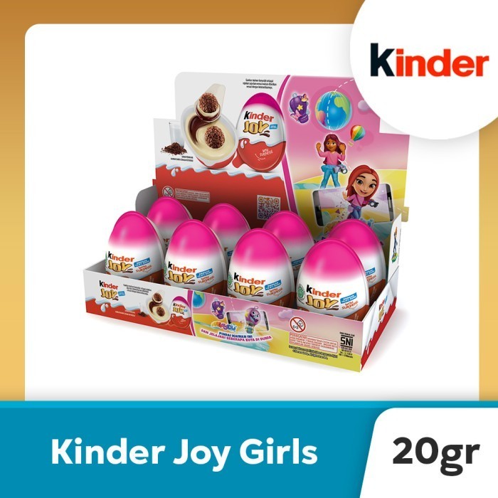 

Ready Kinder Joy (Girls) - Chocolate Crispy 20gr (8pcs)