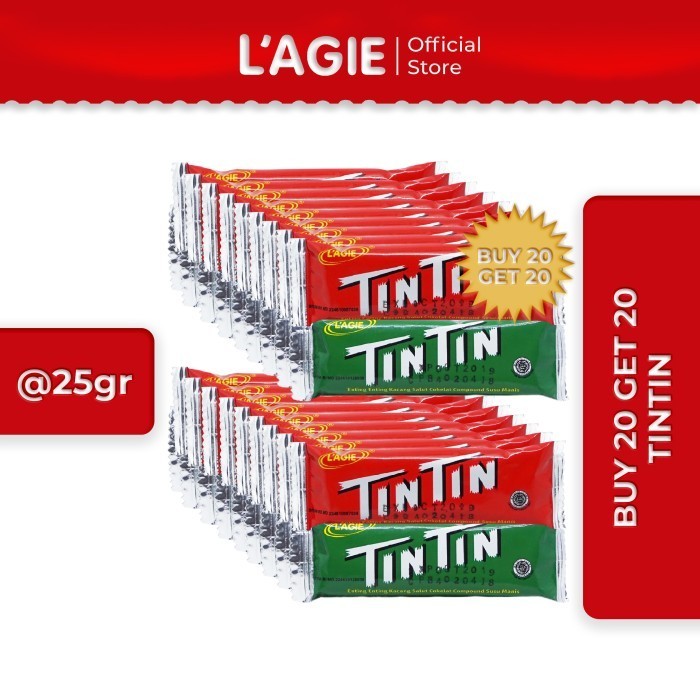 

Ready BELI 20 GRATIS 20 Lagie Coklat Tintin Enting 40x25gr