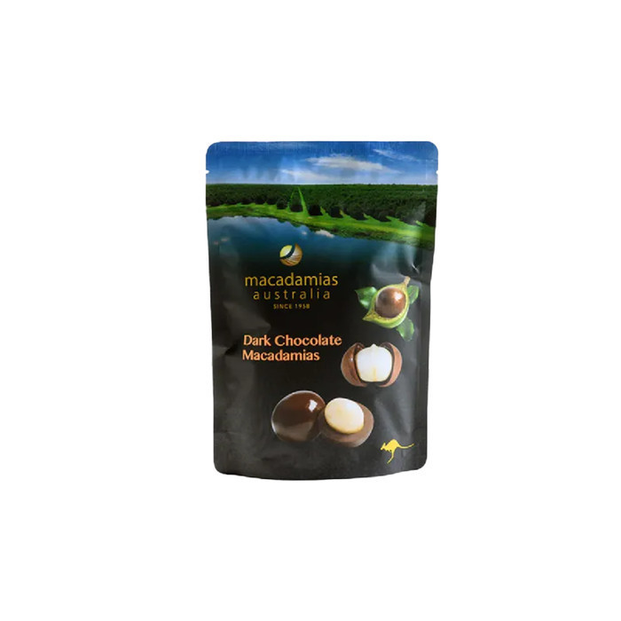 

Ready Macadamias Dark Chocolate / Coklat HItam Dengan Kacang Makadamia 75 Gr