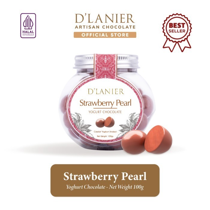 

Ready D'Lanier Strawberry Pearl with Yogurt Chocolate (100gr)