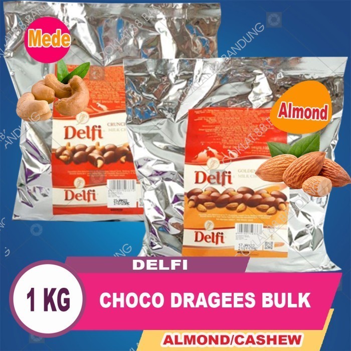 

Ready COKELAT DELFI - MEDE - CASHEW - CHOCO DRAGEES - 1 KG - COKLAT KILOAN