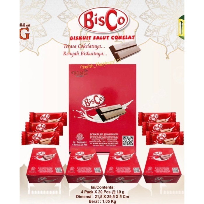 

Ready 1 Kotak isi 4 Pack dKing Bonibol BisCo, Cashew, Hazelnut & Almond