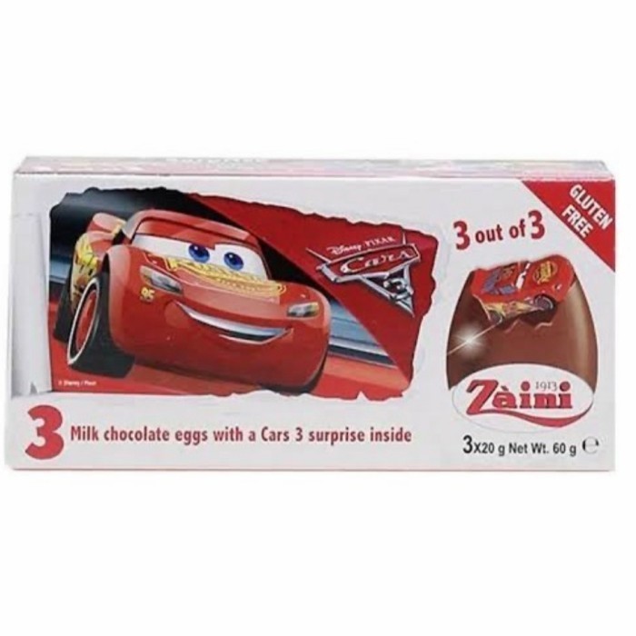 

Ready Zaini Egg Chocolate Disney Cars Mcqueen Surprise Gift Cokelat Coklat
