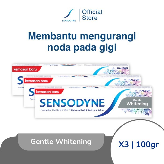 Ready Sensodyne Pasta Gigi Sensitif Essensial Care Whitening 100gr [TRIPLEPACK]