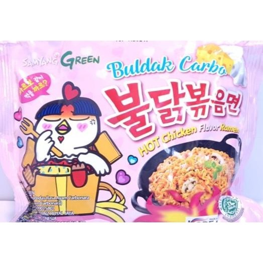 

Samyang Green Buldak Carbo Korean Hot Chien Flavor Ramen 130Gr