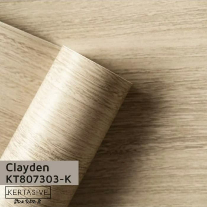 KERTASIVE MOTIF KAYU DECO PVC SHEET STICKER PELAPIS CLAYDEN