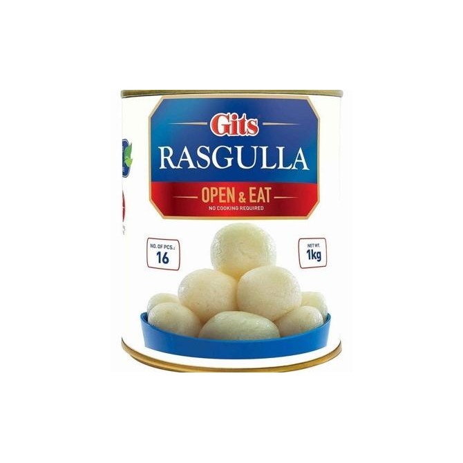 

GITS RASGULLA ( OPEN & EAT - TIN ) - 01 KG