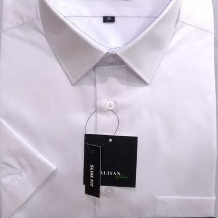 Kemeja Alisan Pria Lengan Pendek Polos