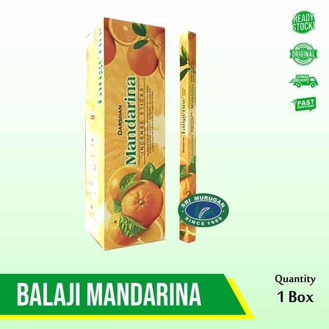 

BALAJI MANDARINA PREMIUM INCENSE STICK 1 BOX