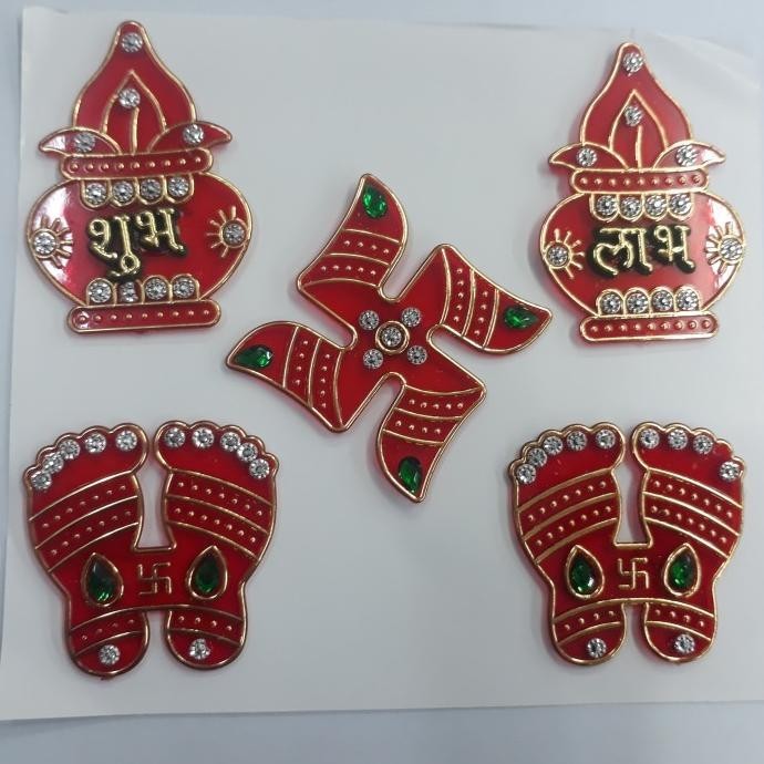 

SHUBH LABH STICKER RED