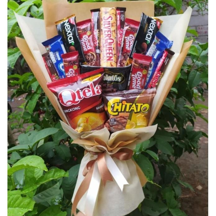 

Murah (B) Buket Premium Gold Cream Silverqueen/Paket/Bingkisan Snack Ulang Tahun/Ultah/ Wisuda/Kado/Hadiah Pacar/Sahabat/Sidang Skripsi/Seminar/Santunan Anak Yatim Viral