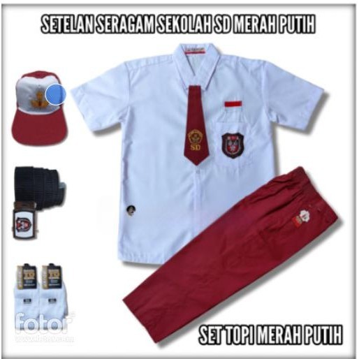 TERBARU Seragam Sekolah SD Anak Laki Laki SETELAN KUALITAS PREMIUM -