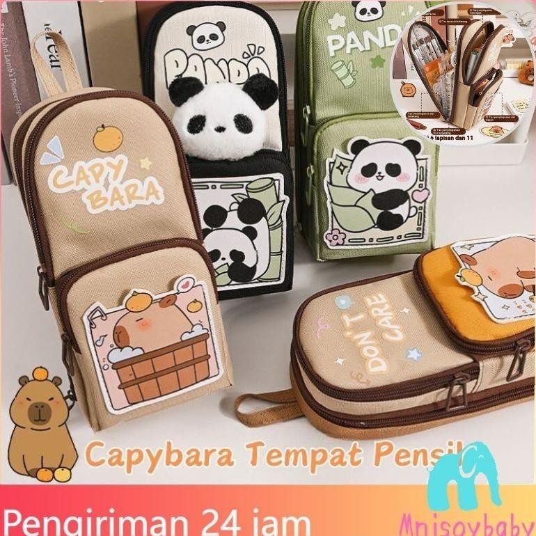 

Berkualitas CodModis Lucu Kapibara Kuromi Melody Panda Pensil Case 6 Lapis Besar Kapasitas Multifungsi Tahan Air Siswa Kanvas Pensil Tas Viral