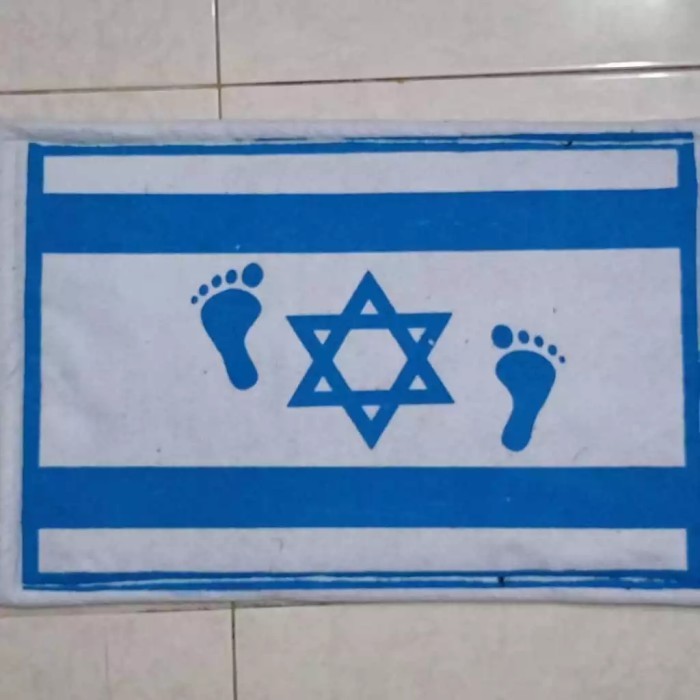SALE PALESTINA KESET BENDERA ISRAEL KESET KAKI ISRAEL ISRAEL MOTIF FREE GAZ